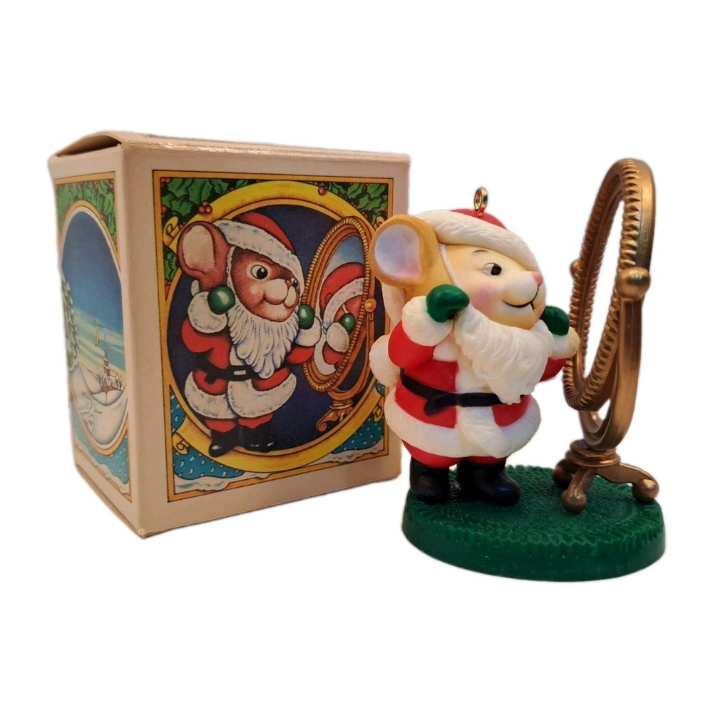 Vintage Avon Melvin P. Merrymouse Keepsake Christmas Ornament 1982 Mouse